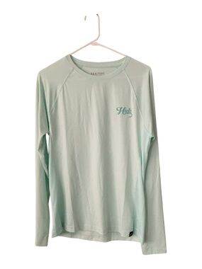 Huk Long Sleeve Performance Tee - Light Mint - XL
